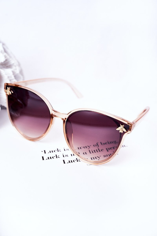 Sunglasses With A Fly Beige Ombre