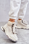 Women's High Sport Shoes GOE KK2N4097 light beige