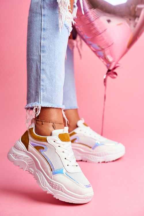 Sporty Women's Shoes Yellow White Memory