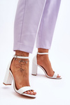 High Heel Sandals White Individual 