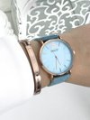 Women's Watch Ernest Manon Suede Blue