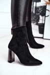Women's Boots On Heel Black Trens