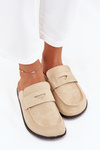 Women's Clogs On Cork Platform Beige Nivalia