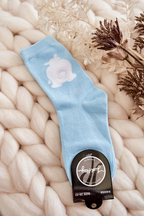 Youth Cotton Socks White Bear Mint