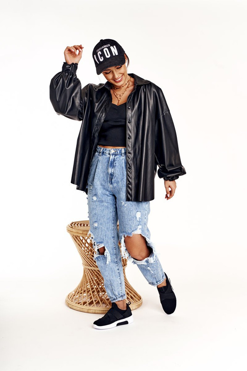 Women's Sport Shoes Slip-on Memory Foam System Big Star FF274890 Black