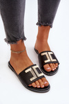 Women's Sandals with Embellishment Black Ollavia