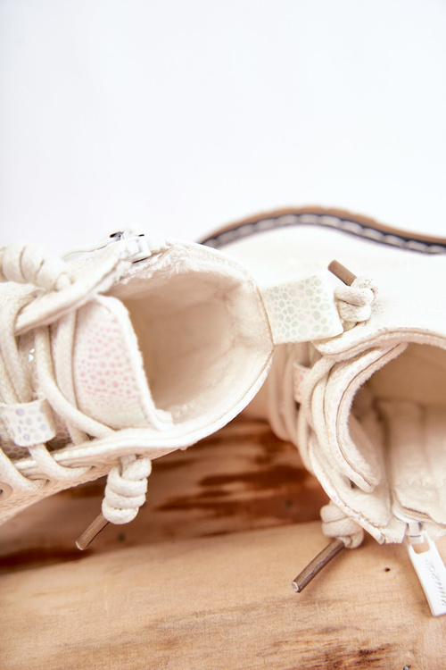 Children's Warm Boots With Zipper White Betsy