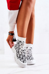 Sports Socks Shoes White and Black Kandice