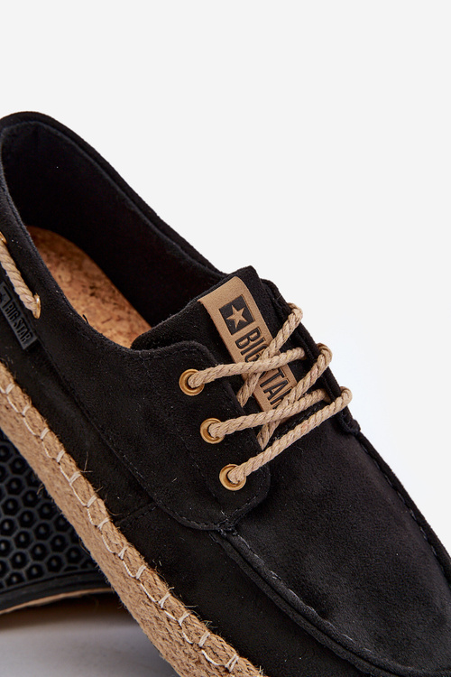 Men's lace-up espadrilles Big Star NN174051 Black