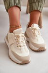 Women's Platform Sneakers Beige Nevelaine