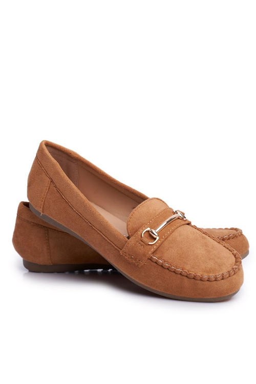 Women's Suede Moccasins Camel Dive