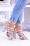 Grey Women's Ysmira Stiletto Sandals