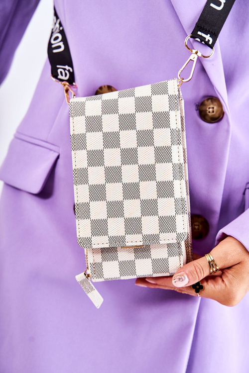 Wallet Magnet 2in1 Checkered Beige Costa
