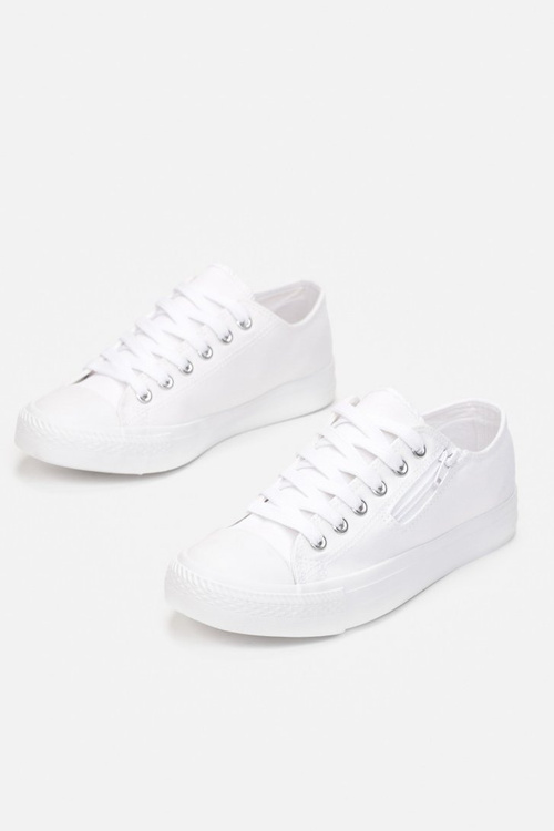 Women's Sneakers With A Zipper White Malani