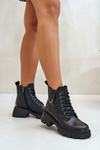 Insulated Women's Boots Made of Natural Leather Vinceza 41460 Black