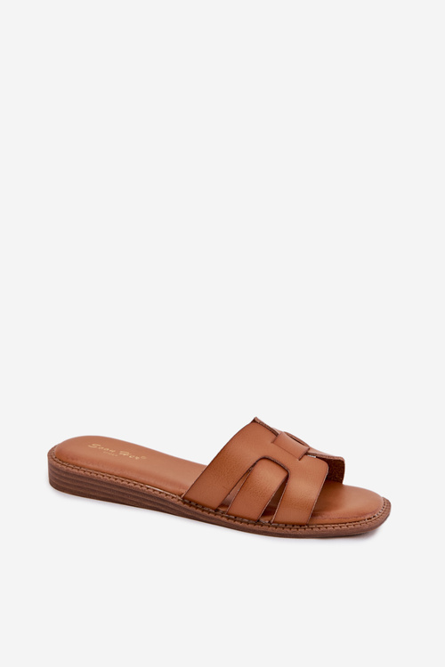 Women's Sandals Made Of Eco Leather Brown Lisanoria