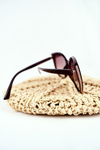 Women's Sunglasses Prius PRE-38 Gold Brown Gradient Glitter