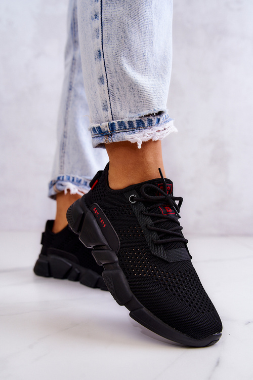 Buty Sportowe Damskie Memory Foam Czarne Big Star JJ274273