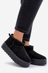 Women's Snow Boots On Platform Black Ninala