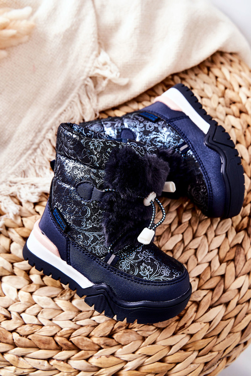 Children's Insulated Snow Boots Navy Dessa