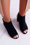 Women's Stiletto Sandals Peep Toe Black Florina