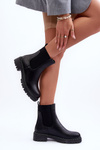 Leather Ankle Boots Women's Black Crowder 
