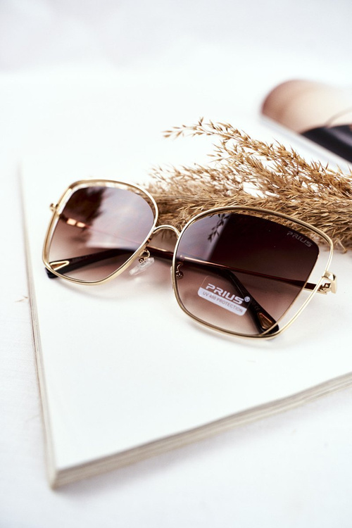 Women's Sunglasses Prius PRE-31 Gold Brown Gradient