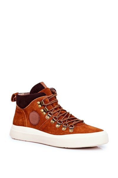 Men's Sneakers Suede Leather Big Star Camel GG174332