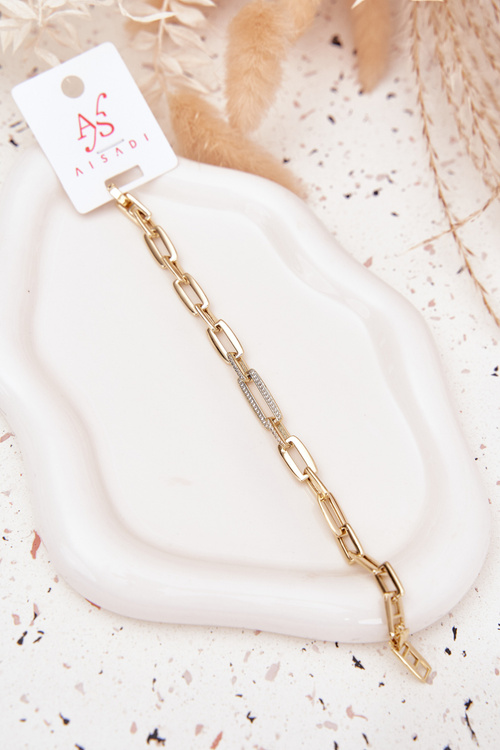 Damska Bransoletka Stal Chirurgiczna Łańcuch Złota