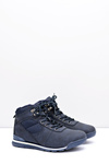 Trekking Women's Navy Blue Warmed Boots with Sheep Faux Sheep