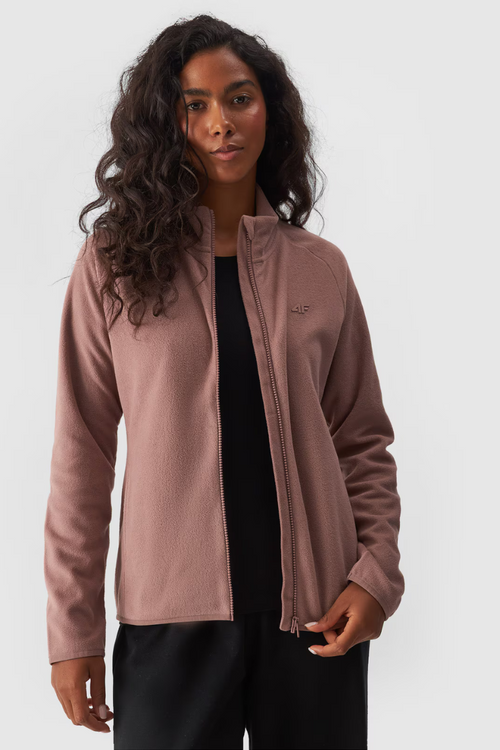 Women's Regular Fleece With Collar 4F Beige 4FWMM00TFLEF294-83S
