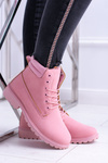 Women's Pastel Timber Boots Powder Pink Lucy