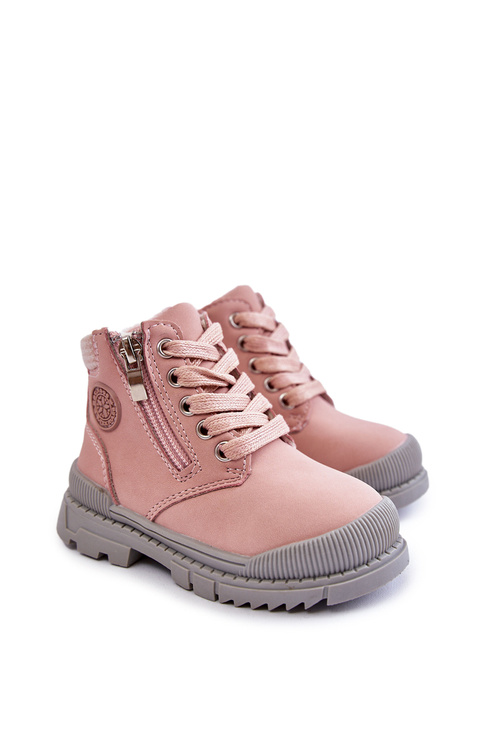 Children's Fur-insulated Boots Trappers Pink Hopper