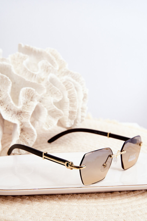 Okulary Przeciwsłoneczne UV400 Czarno-Złote