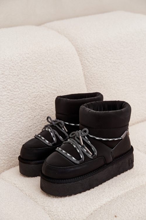 Snow boots on platform D.Franklin DFSH371015 Black