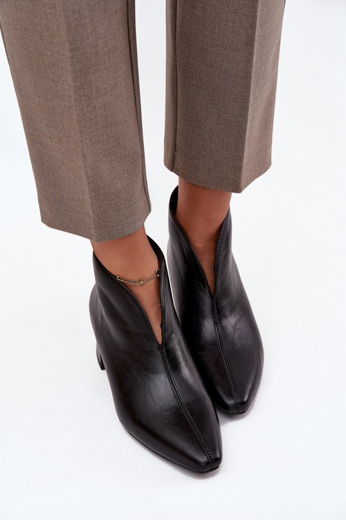 Eco Leather Women's Boots High Heels Black Rylina