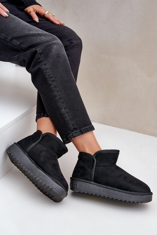 Ladies Platform Snow Boots D.Franklin DFSH370010 Black