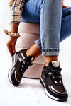 Women's Sports Shoes Black Gold Colli