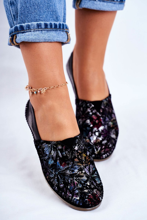 Women's Ballerinas Maciejka Leather Black 01930-70/00-0