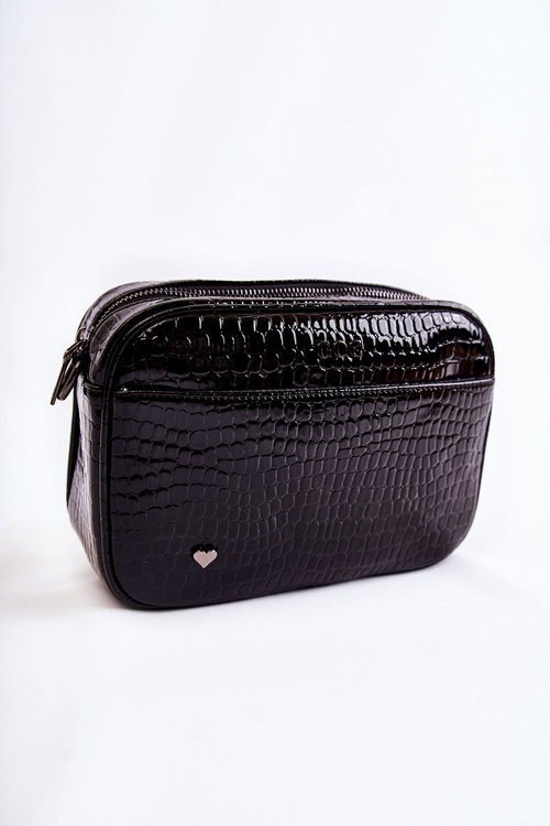 Varnished Messenger Bag GOE ZNJ022 Black