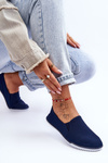 Women's Slip-On Sneakers Navy Versali