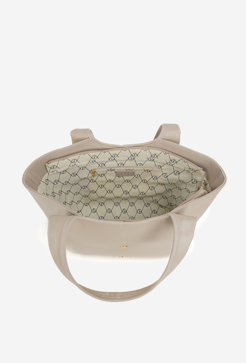 Damska Torebka Shopperka Klamra Jasnobeżowa NOBO BAG6010-015