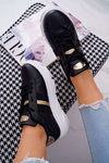 Sporty Women's Shoes Thick Sole Black Marche