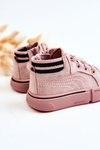 Children's High-top Sneakers With A Zipper Pink Boone 
