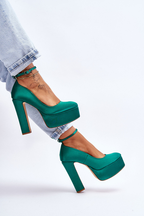 Fashionable High Heel Pumps Green Hayden
