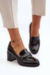 Black Patent Leather High Heel Court Shoes Felicijana