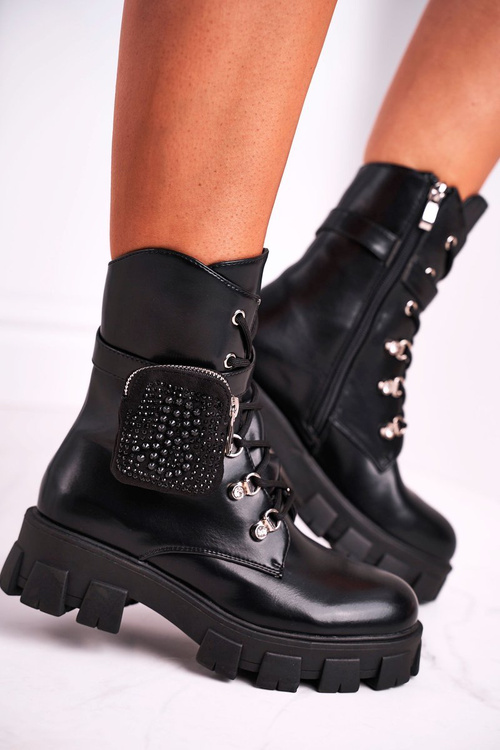 Women's Boots With Small Bag Black Seul