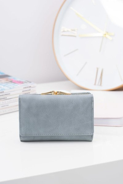 Small Ladies' Grey Big Wallet