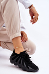 Sneakersy Damskie Wsuwane Czarne Myles