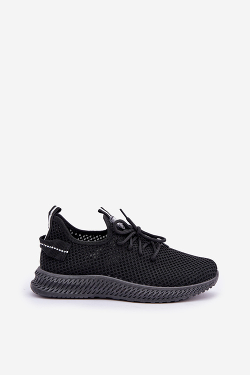 Mesh Slip-On Sports Shoes Women Black Harice